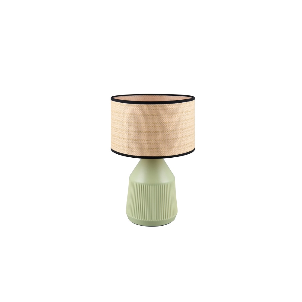 Tafellamp Formentera Ø 28cm groen Trio 4017807678130