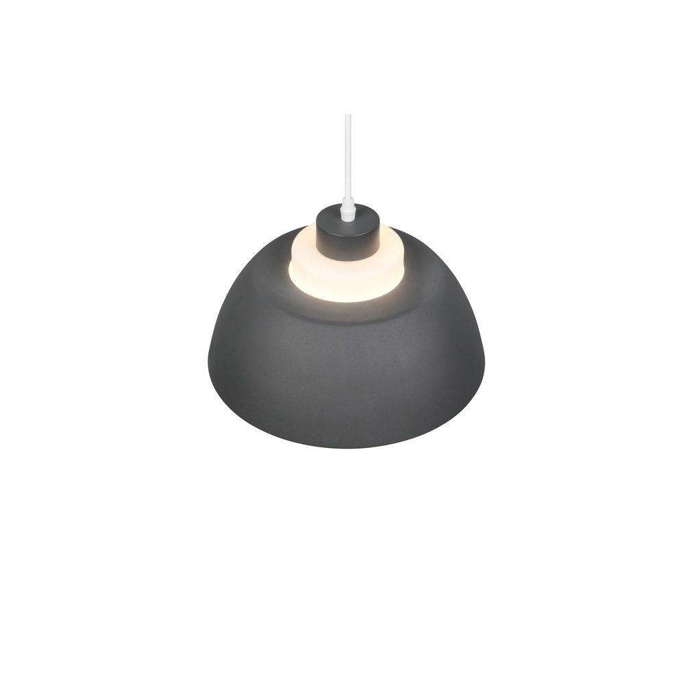 Design hanglamp Tilos antraciet Ø 30cm Trio 4017807682434