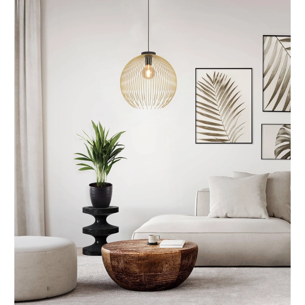 Draadlamp Venezuela Ø 40cm - zwart met goud Eglo 9008606282265