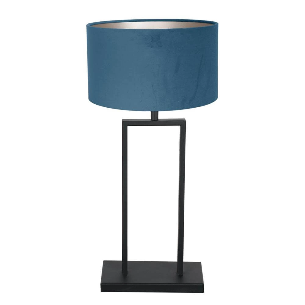Tafellamp 55cm Stang met blauwe kap Steinhauer 8712746174007