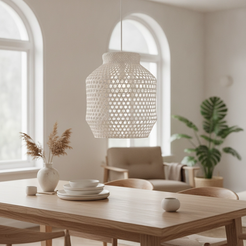 Witte hanglamp Mia Ø 35cm