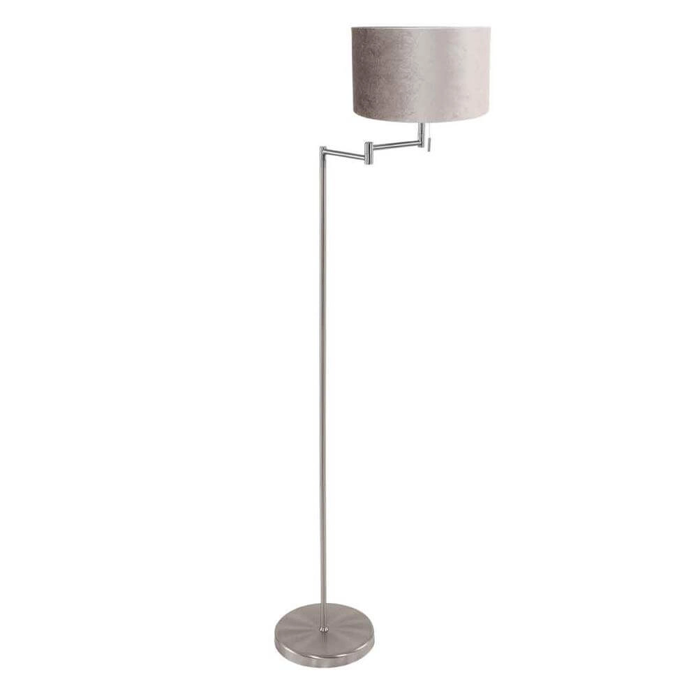 Vloerlamp Bella metaal met zilvere kap