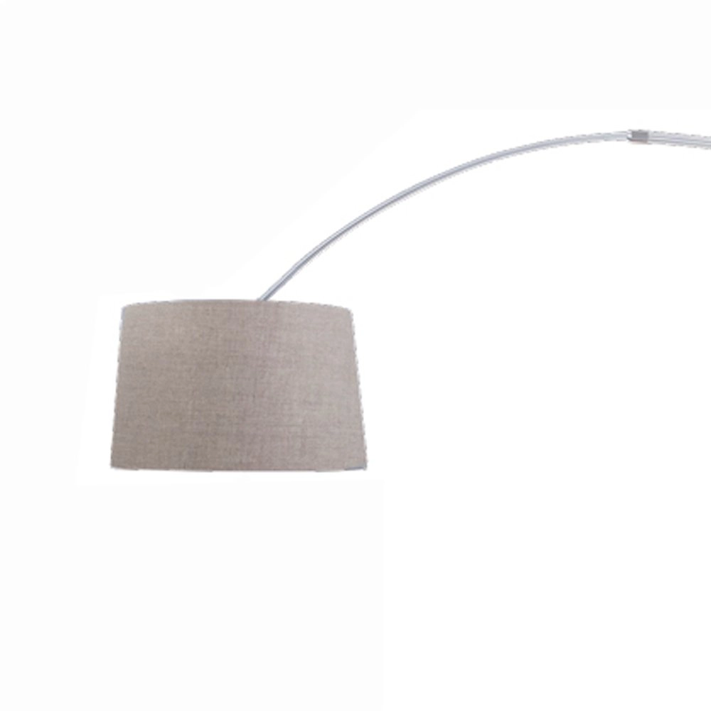 Arc lamp Gramineus grijs met taupe lampenkap Steinhauer 8712746092868