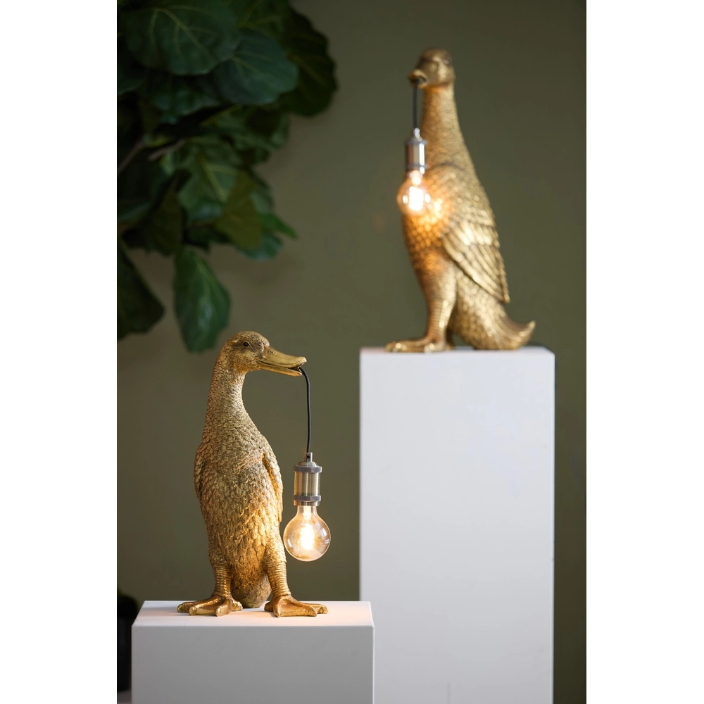 Tafellamp Duck eend brons 48,5cm Light & Living 8717807675561