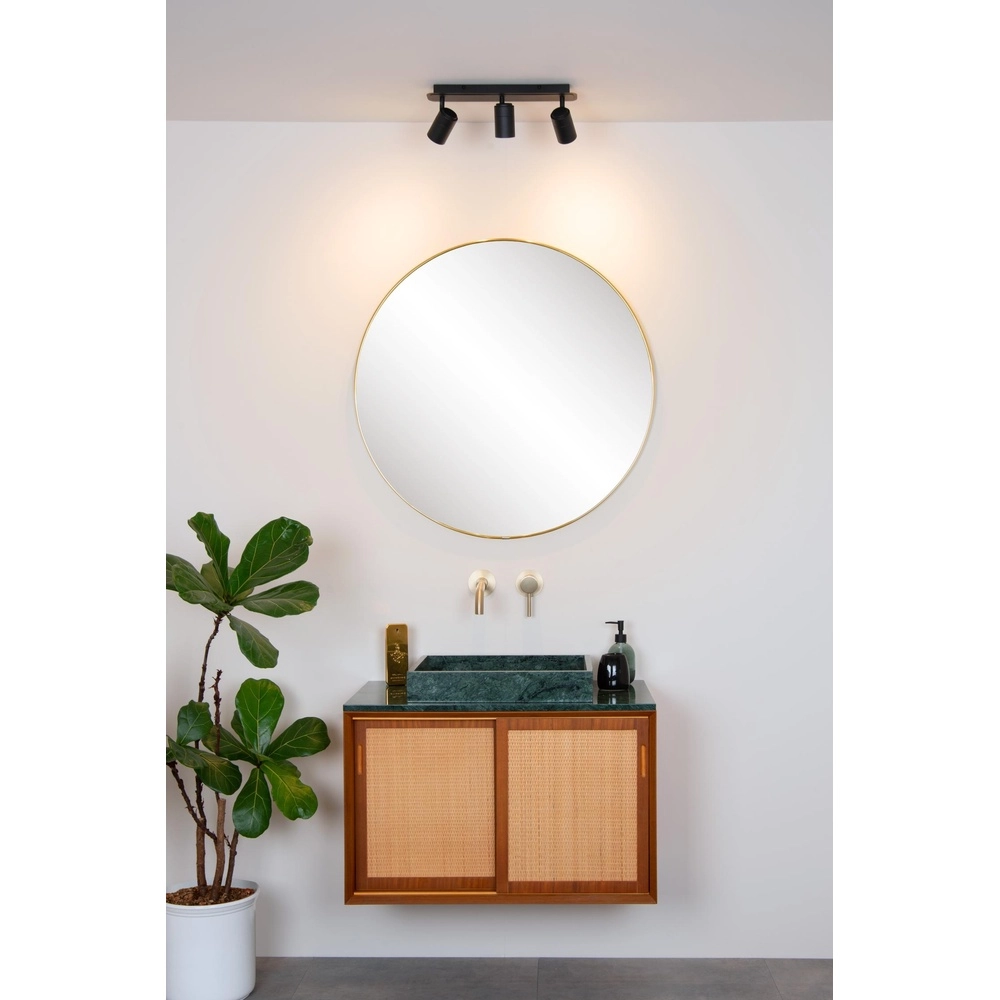 Plafondspot Lennert 3-lichts zwart Lucide 5411212262691