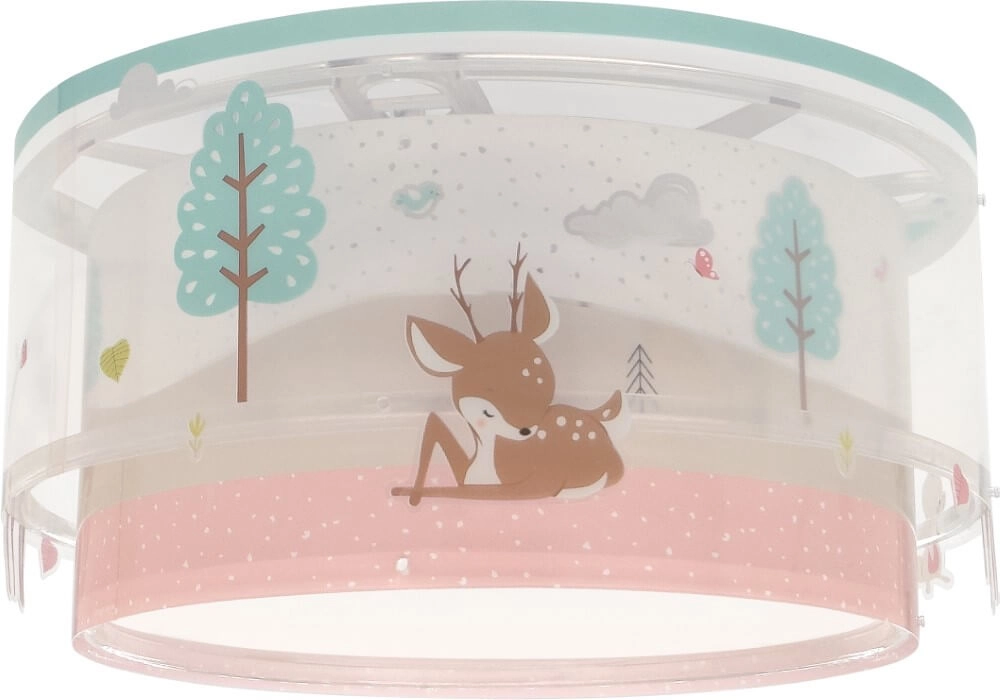 Kinderkamer plafondlamp Loving Deer roze Dalber 8420406003252