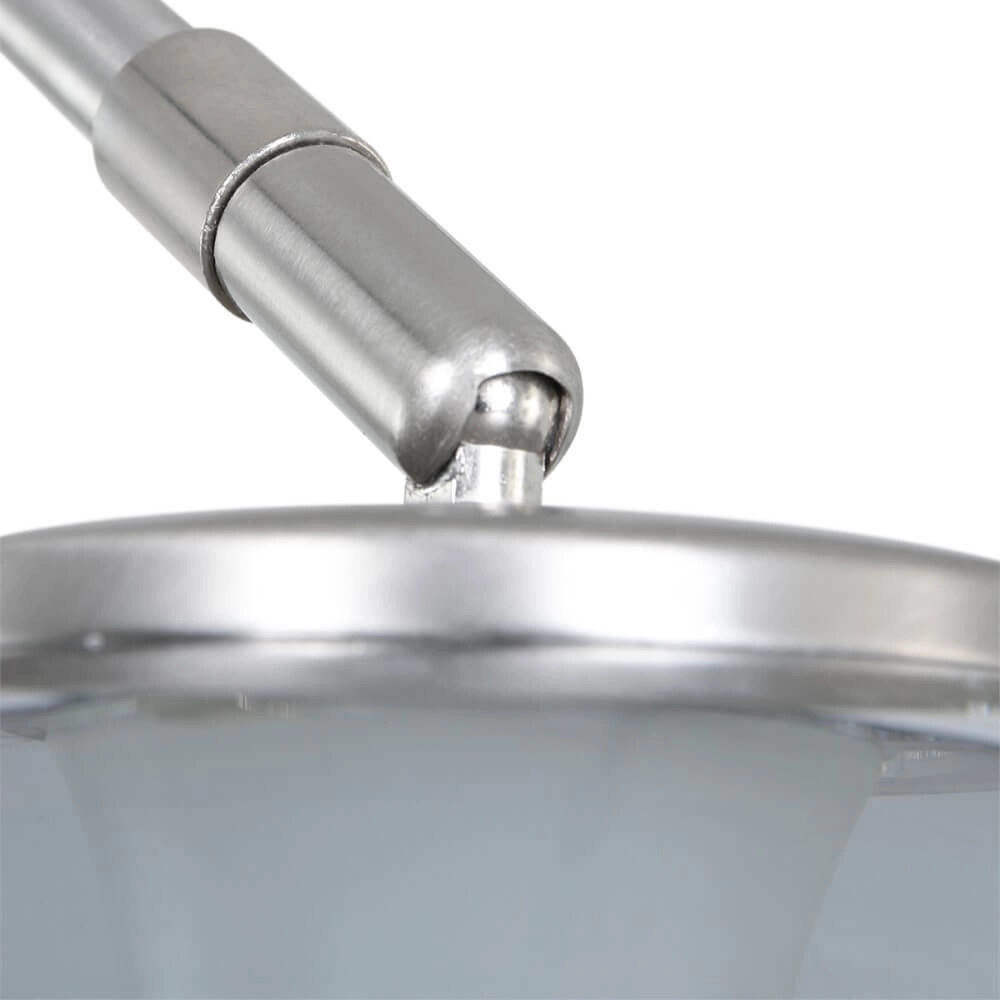 Arc lamp Gramineus staal met smoke glas Steinhauer 8712746116496