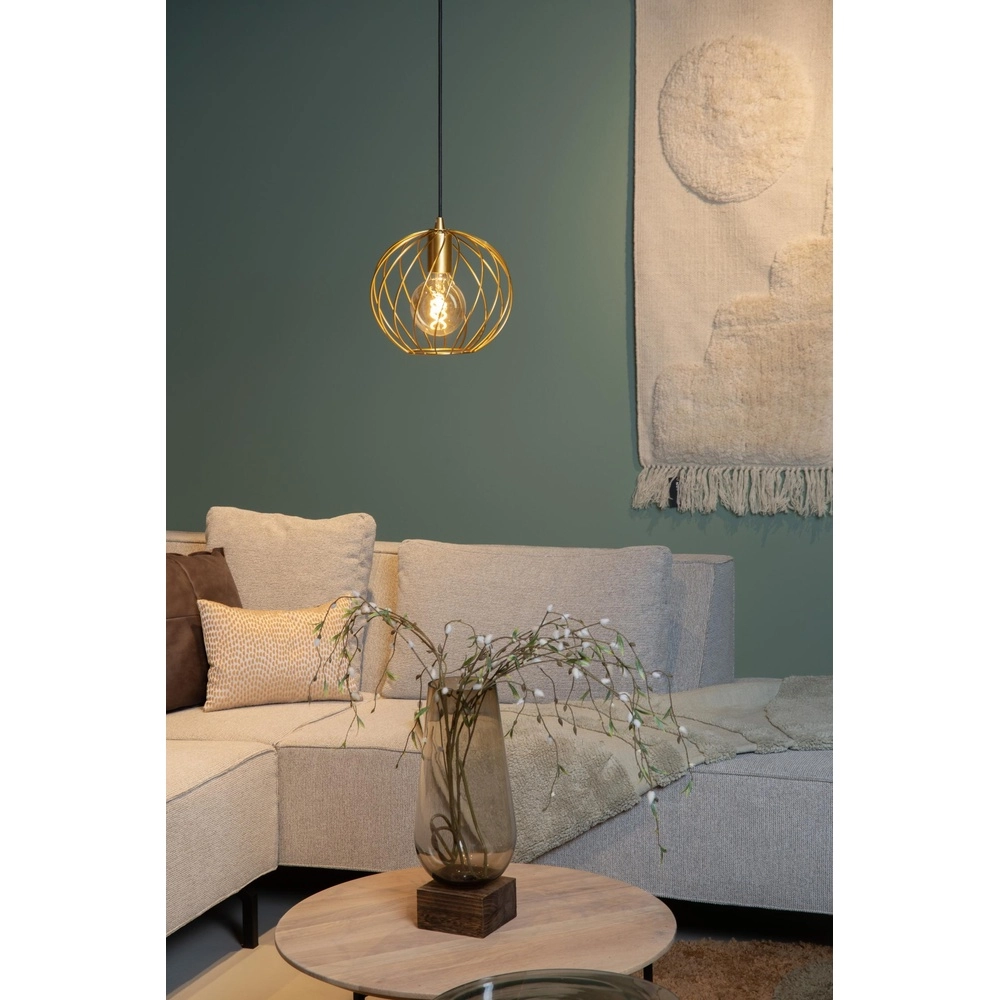 Hanglamp Danza Ø 25cm goud Lucide 5411212211507