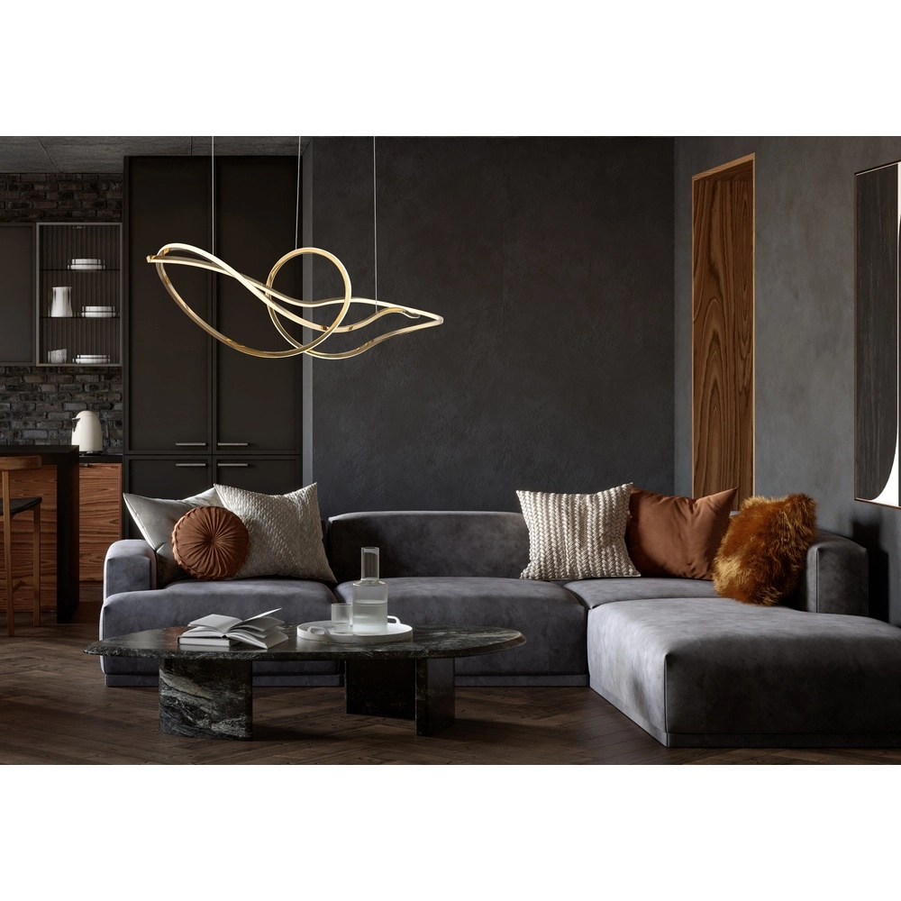Gouden hanglamp Iduna modern Globo 9007371507429