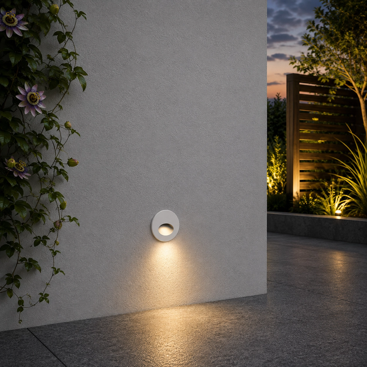 Ronde inbouwlamp Circe wit