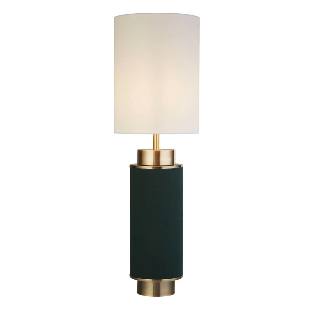 Tafellamp Flask 72cm nikkel met vintage groen