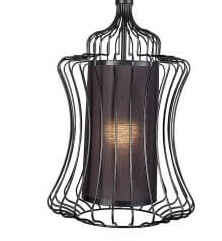 Handlamp met stof Abi Ø 26cm Lyora 5903139887090