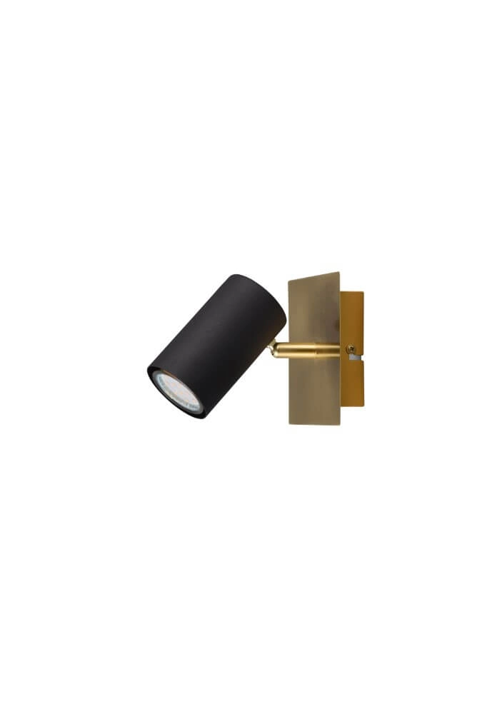 Wandspot Marley zwart met goud Trio 4017807523898