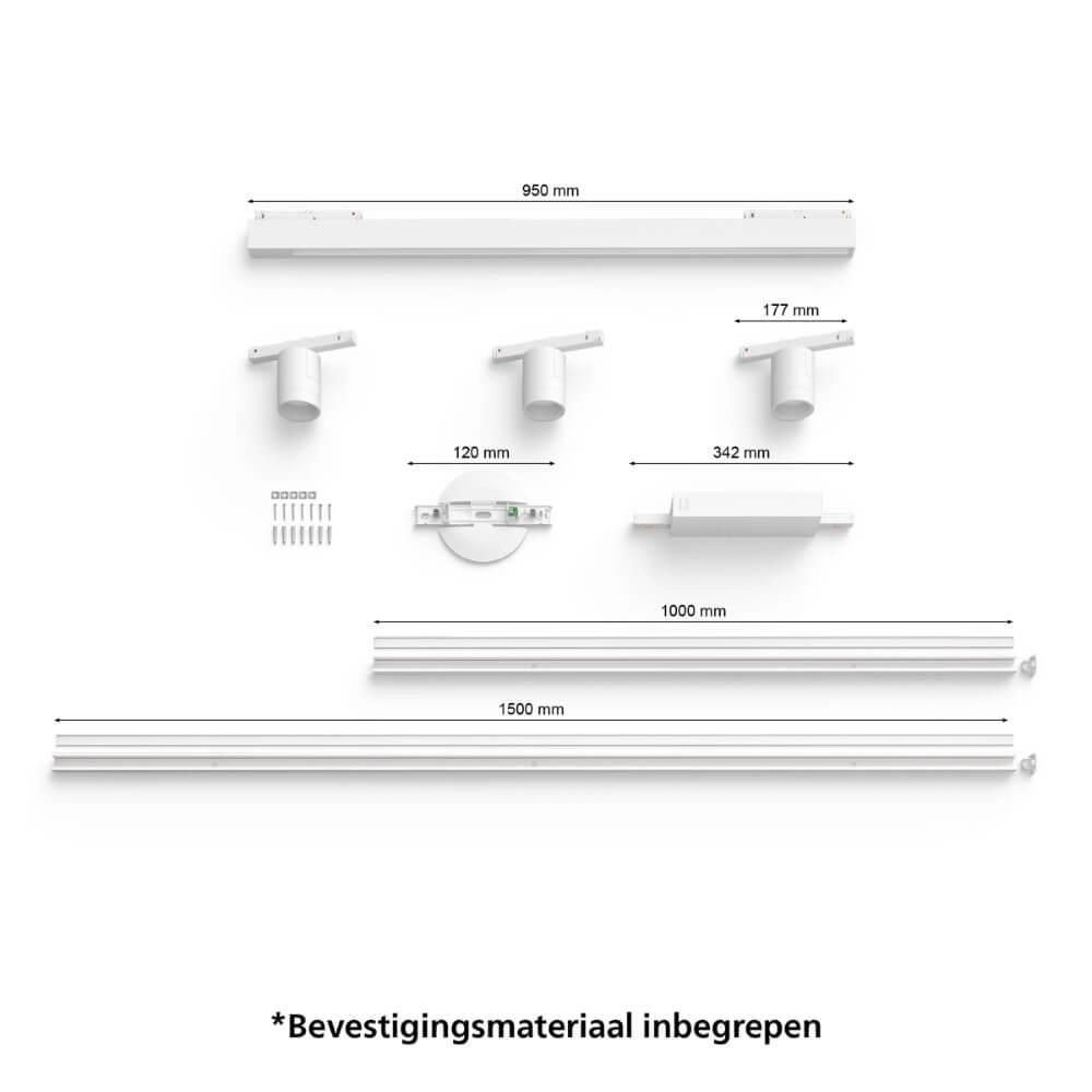 Hue Perifo - White and color set van 3 spots en bar wit Philips 8719514407824