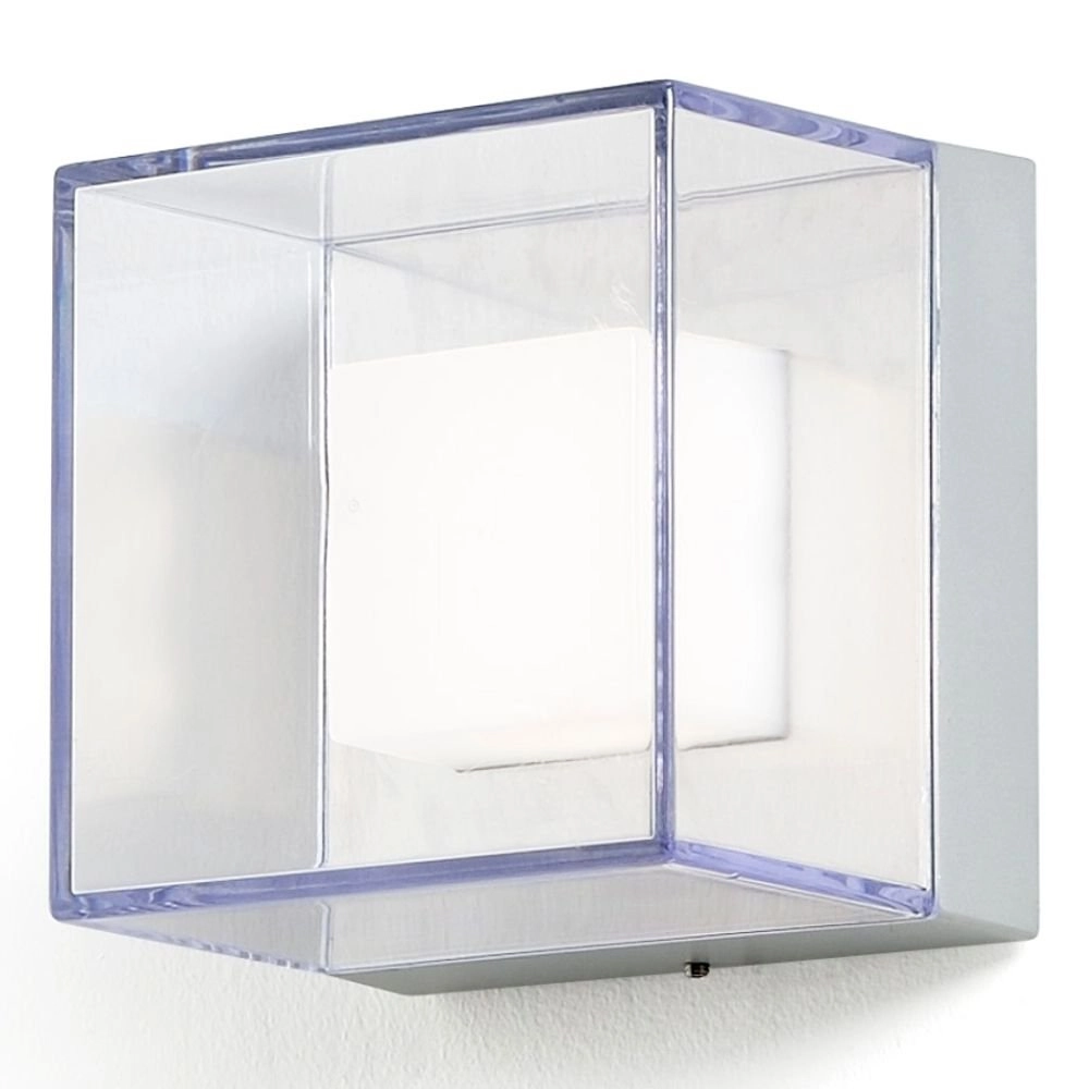 Led buitenlamp Sanremo 14cm zilvergrijs
