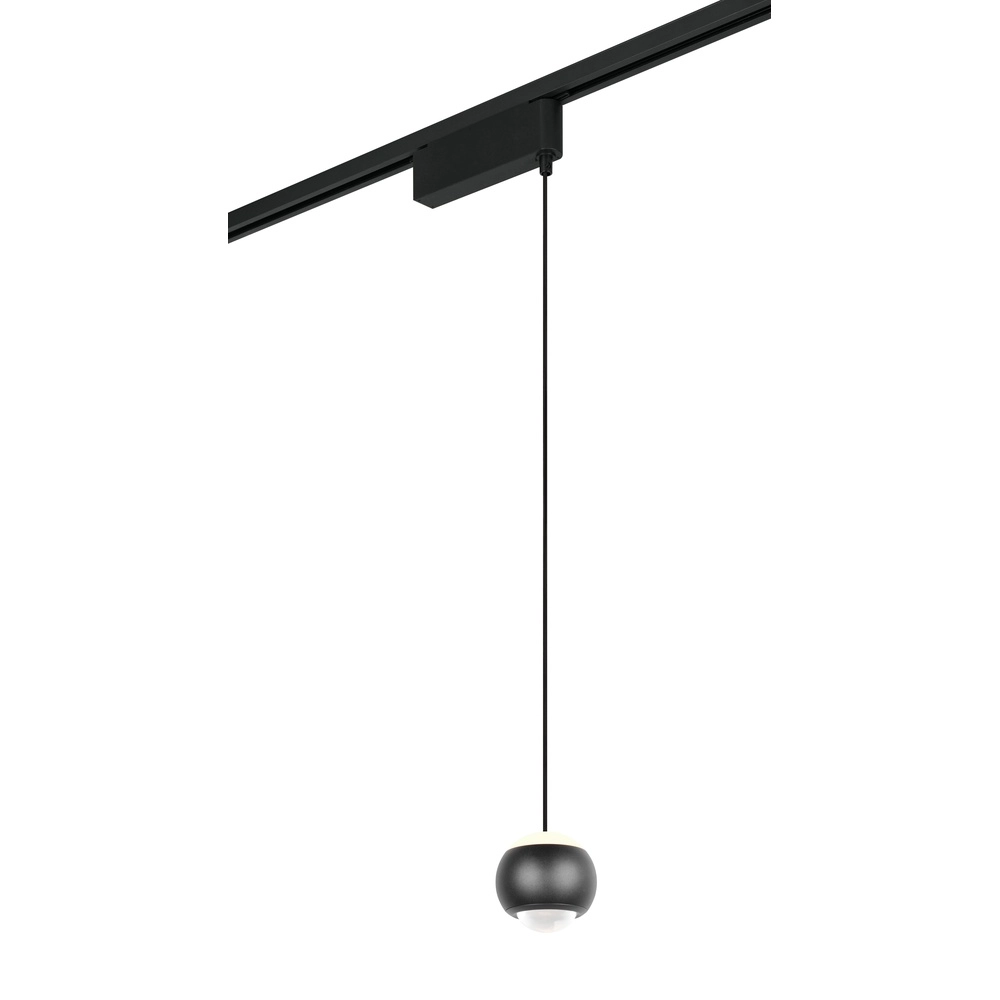 Hanglamp voor rail Hamlet zwart 2-fase