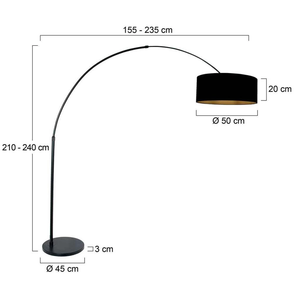 Booglamp Sparkled Light zwart Steinhauer 8712746175530