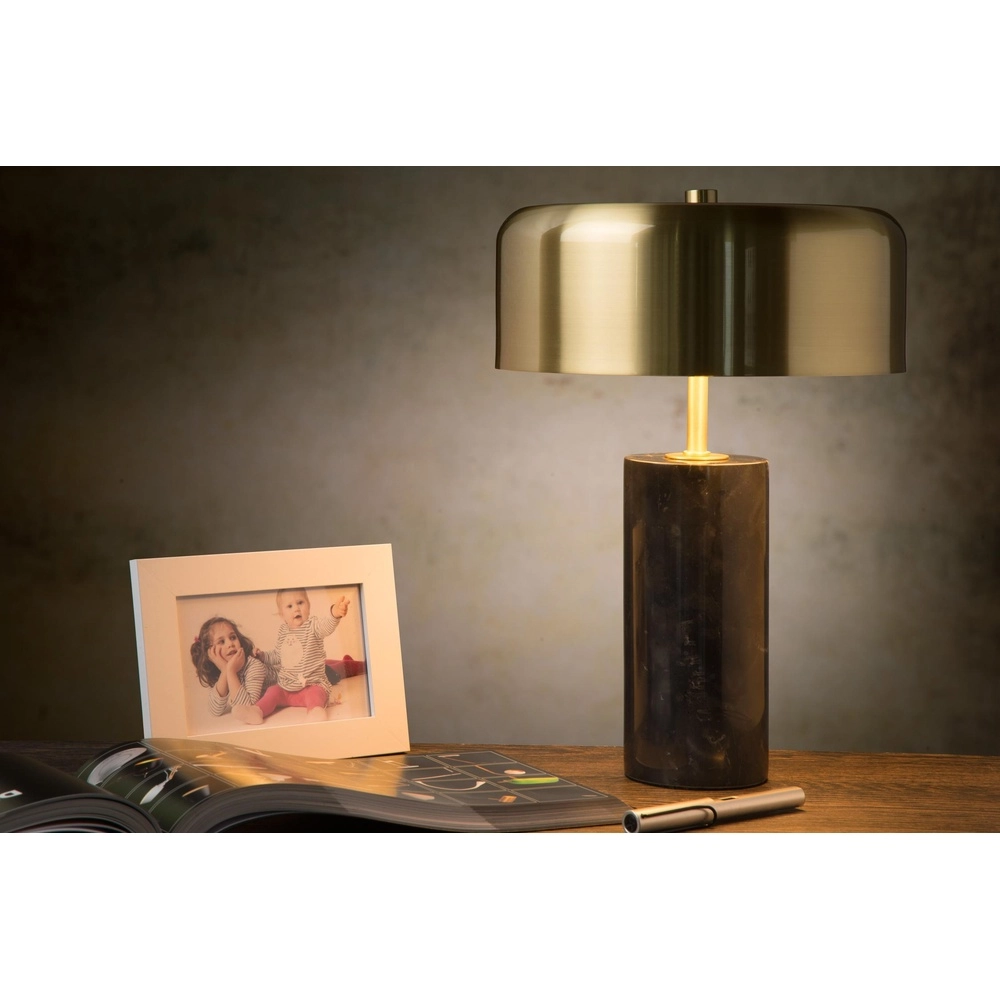Tafellamp Mirasol zwart met goud Lucide 5411212343390