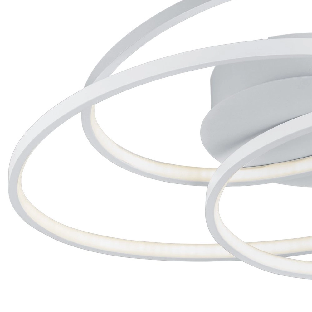 Moderne plafondlamp Gale wit Trio 4017807452235