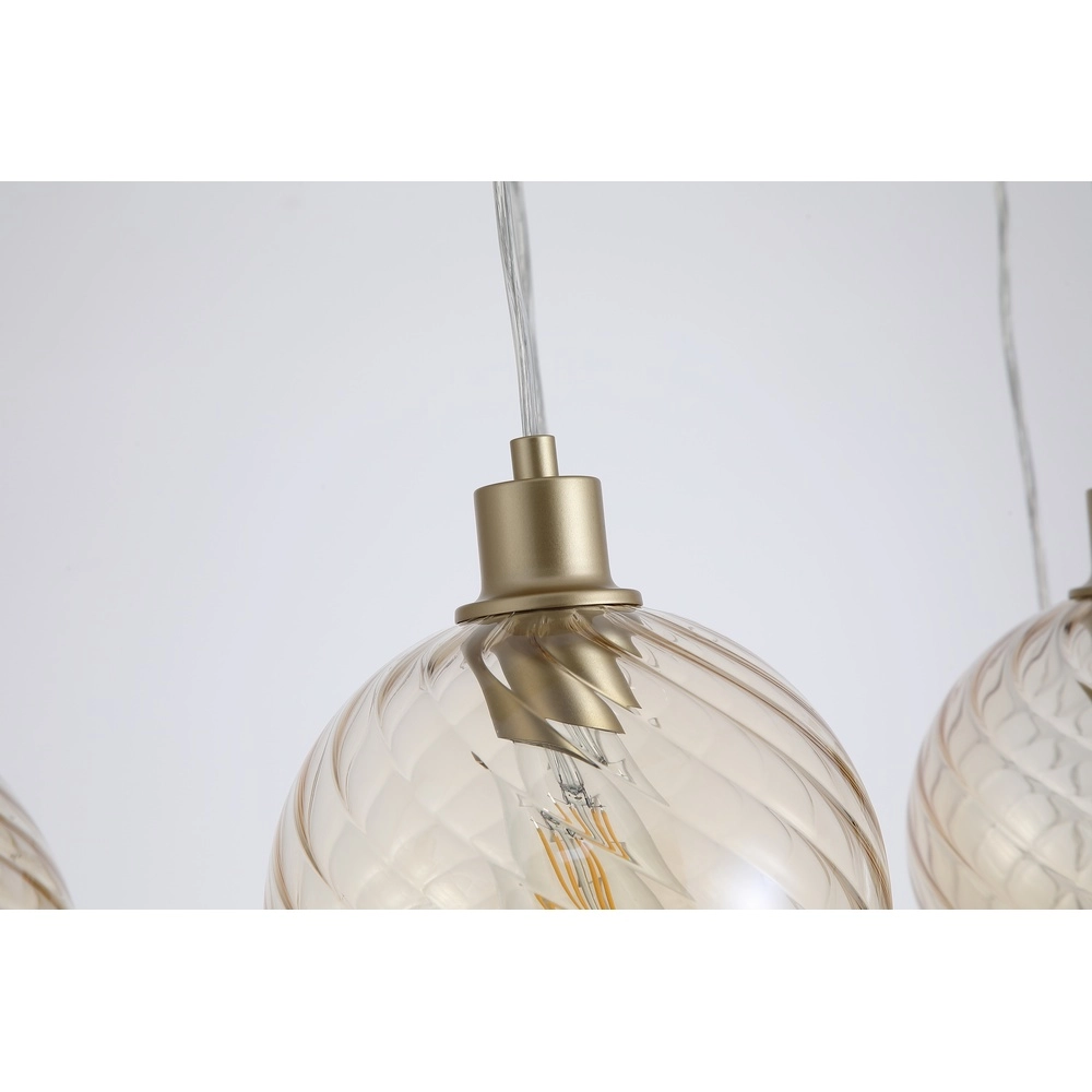 Hanglamp Radiance 6-lichts goud Searchlight 5053423306407