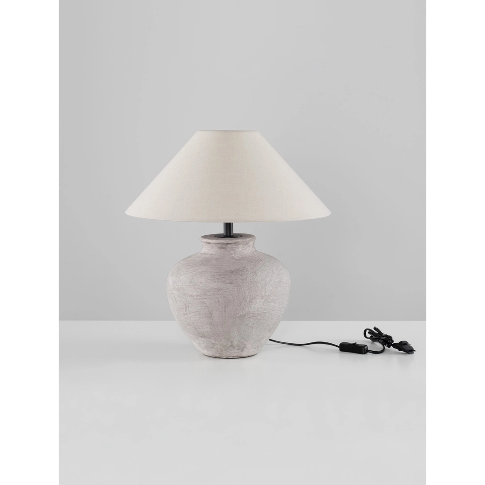 Tafellamp Lupe beige keramiek Lyora 5212017477880