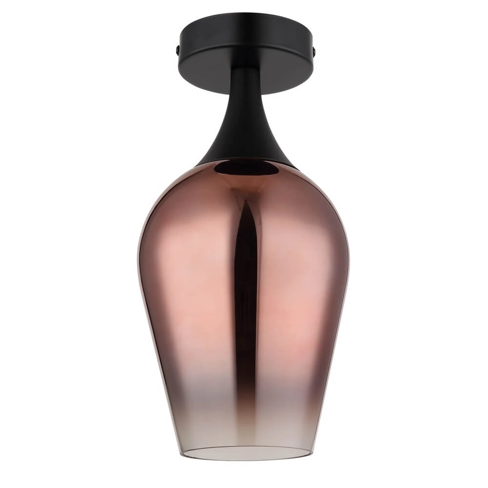Plafondlamp Lavus rood glas Ø 15cm Globo 9007371465200