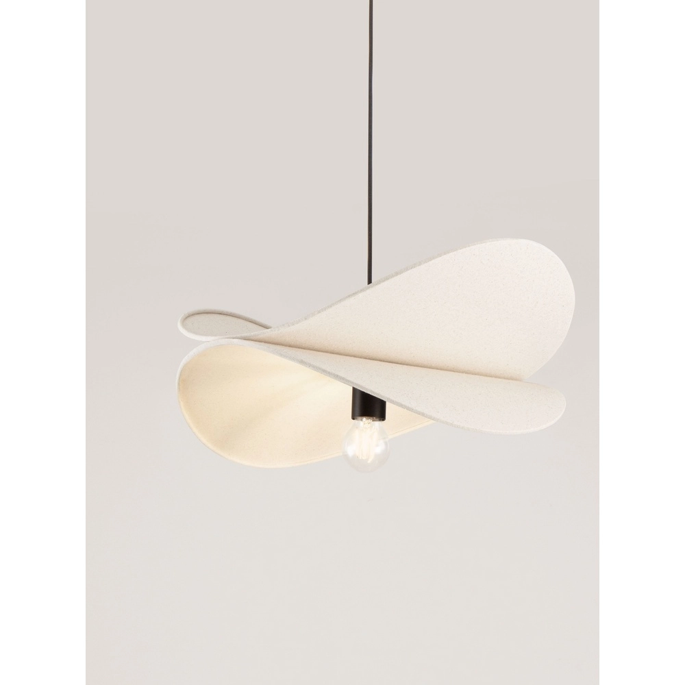Moderne hanglamp Luve zwart met beige Lyora 5212017493729
