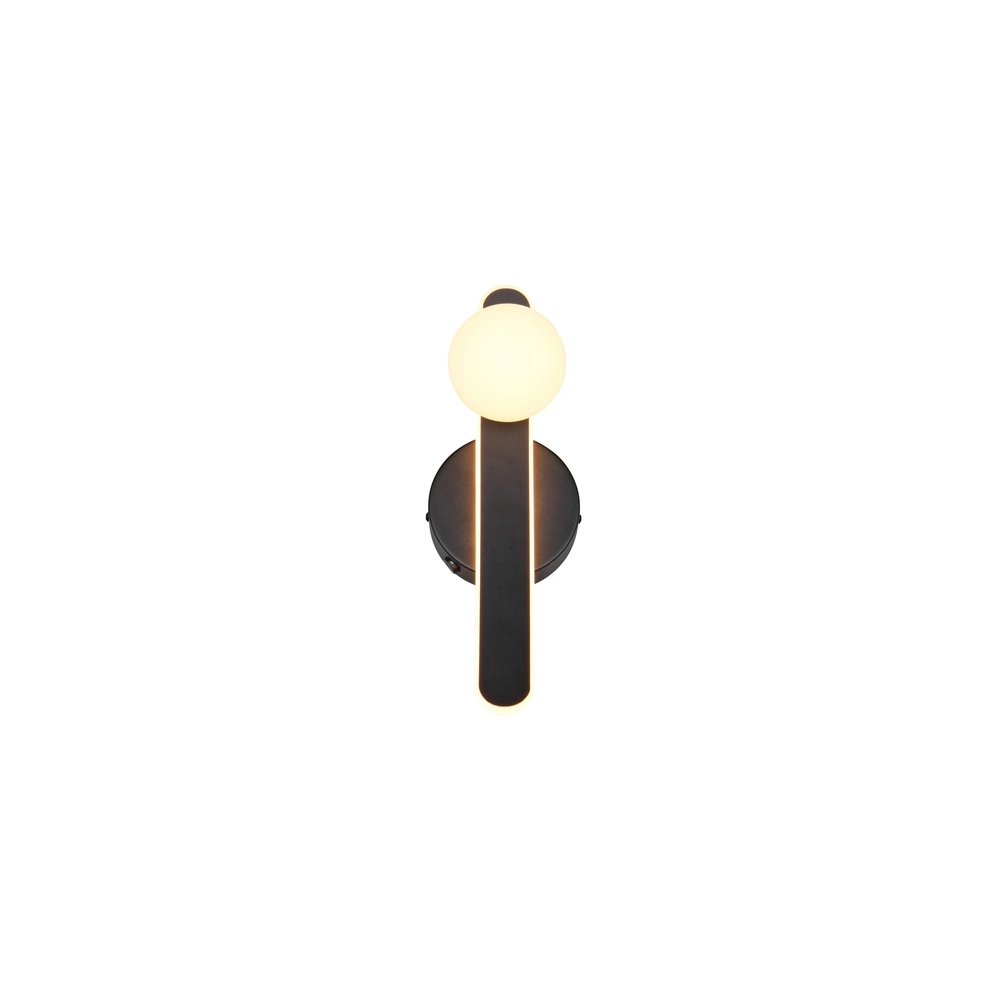 Wandlamp Napoli zwart Trio 4017807683431