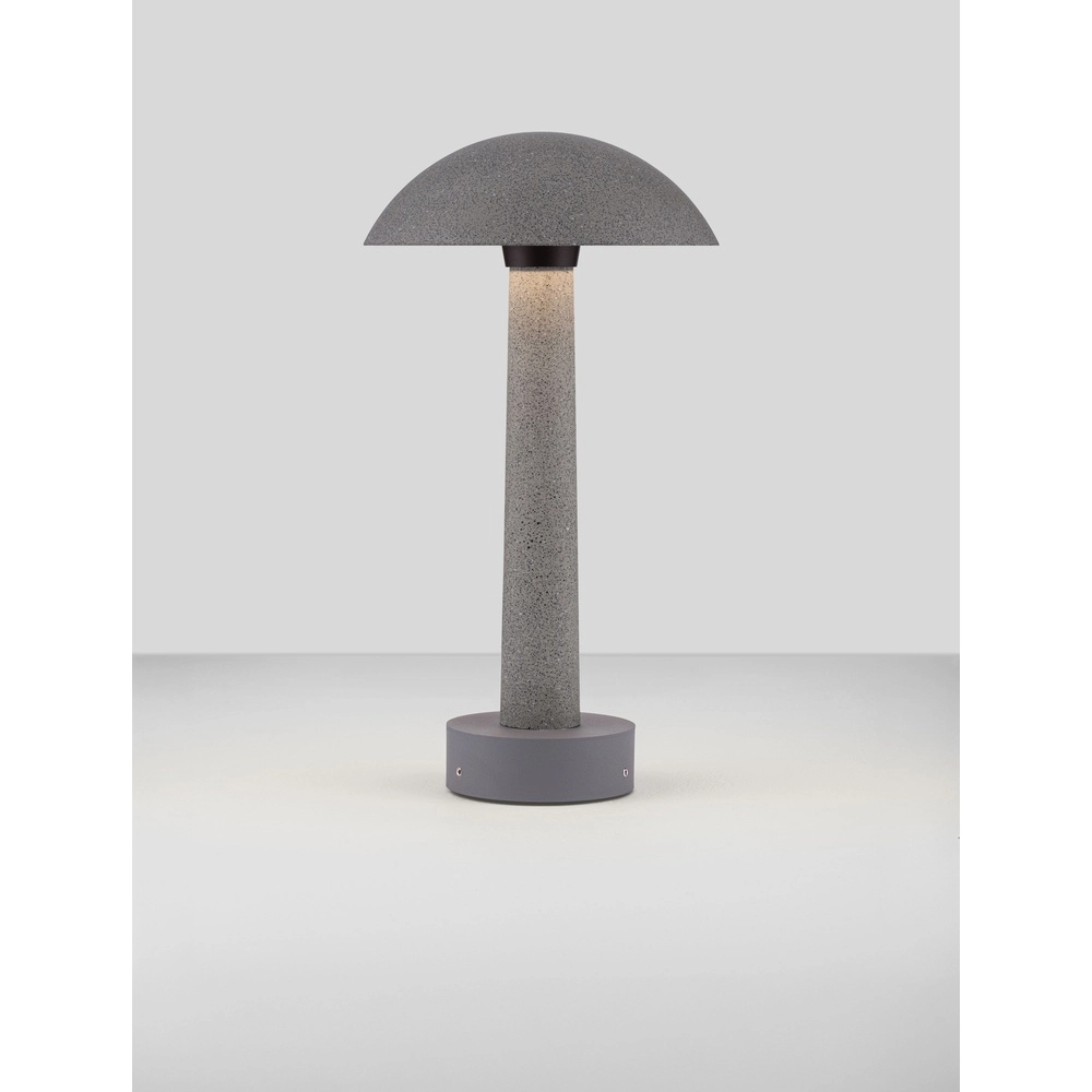 Ronde tuinlamp Tura betongrijs 35cm