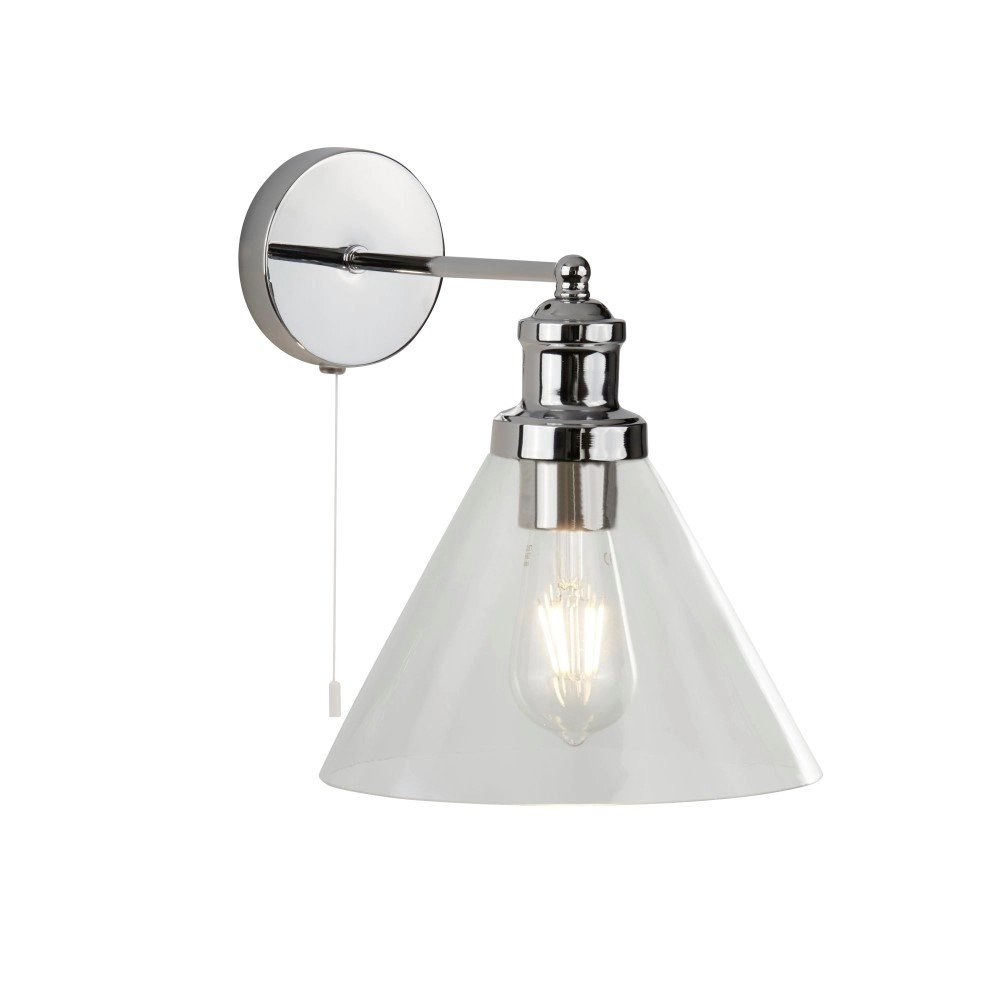 Wandlamp Pyramid chroom