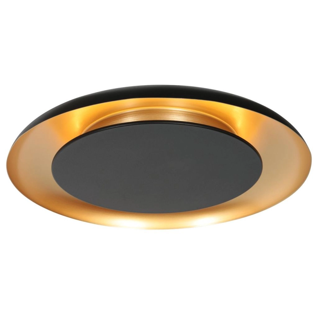 Moderne plafondlamp Golden Veil zwart met goud Steinhauer 8712746186772
