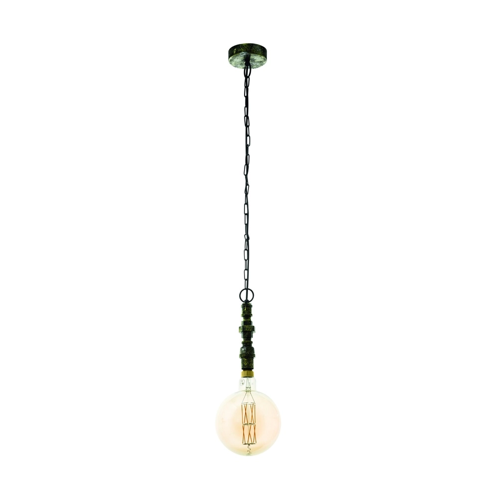 Gotische hanglamp Nasiti zwart en goud