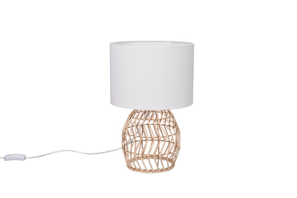 Schemerlamp Rike met rotan
