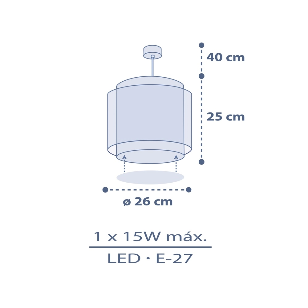 Kinderkamer hanglamp Moon Dreams blauw Dalber 8420406003085