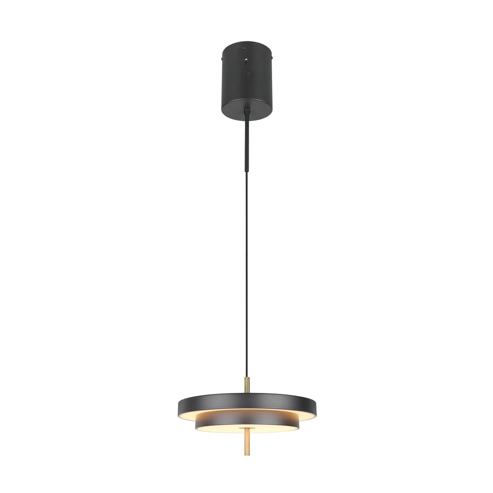 Design hanglamp Keaton zwart met goud Ø 40cm Trio 4017807653366