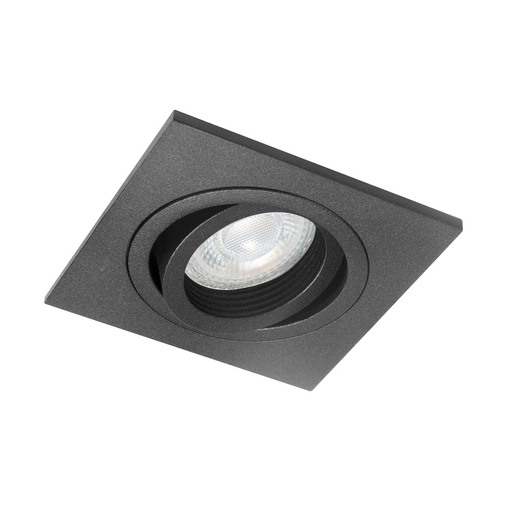 Inbouwspot Downlights vierkant zwart