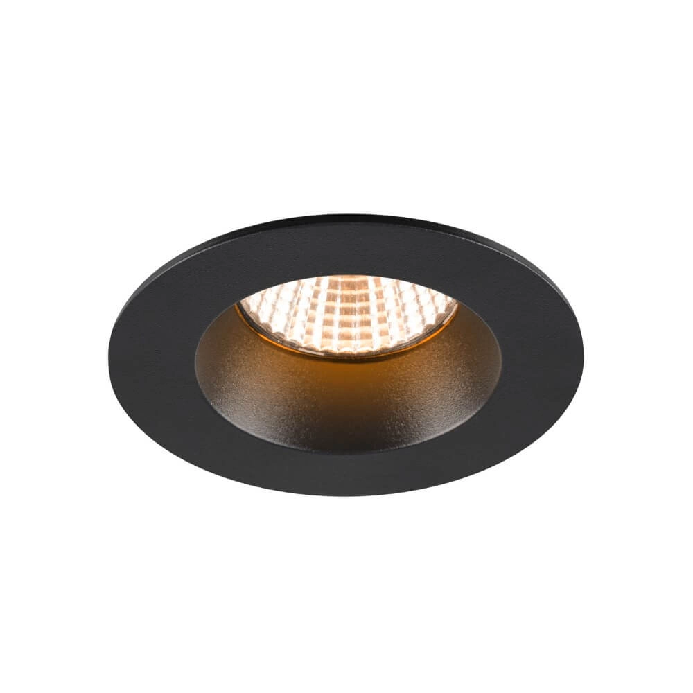 Ronde led spot New Tria 68 zwart - 2700K - 460lm - 38g