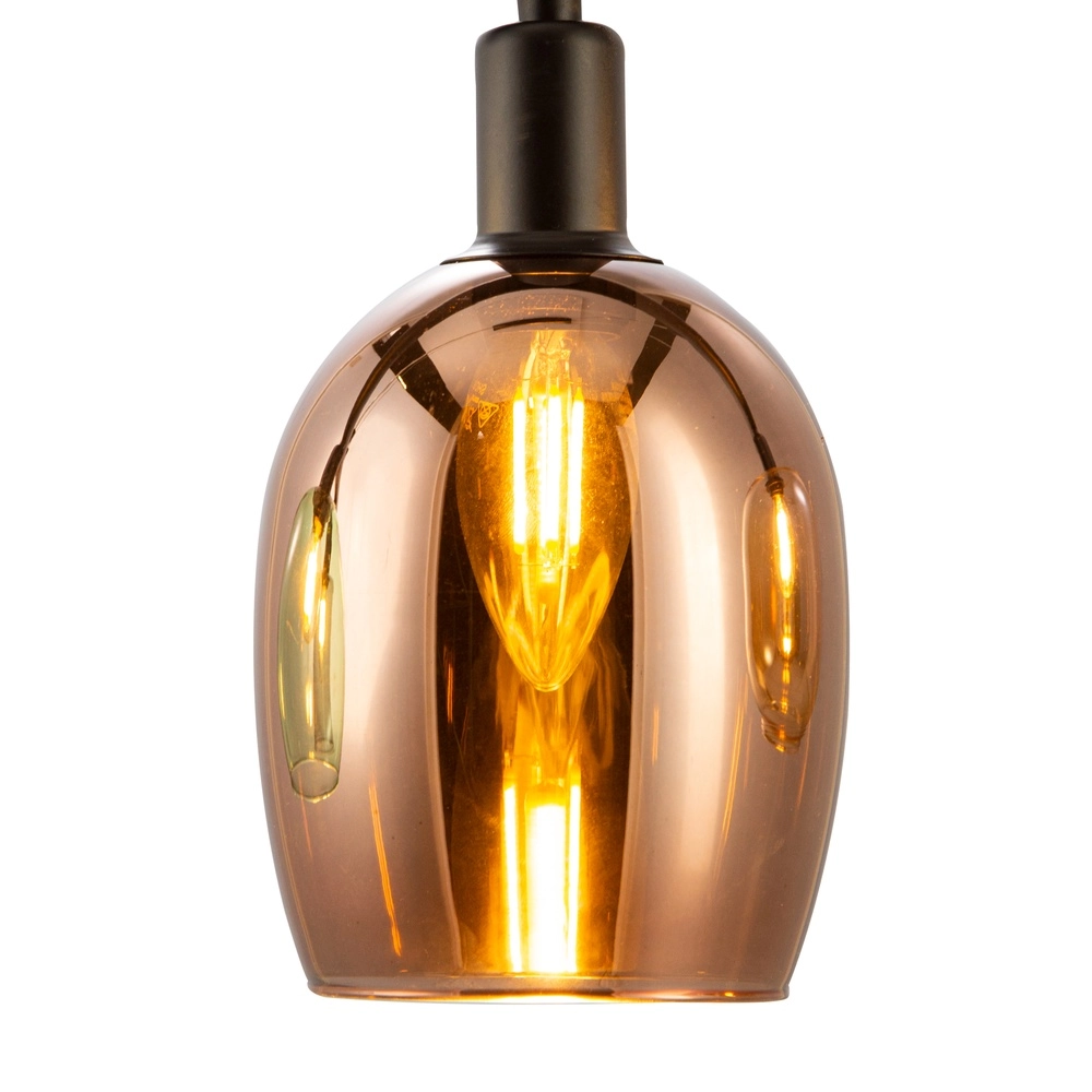 Plafondlamp Telesto gekleurd glas Globo 4048194070528