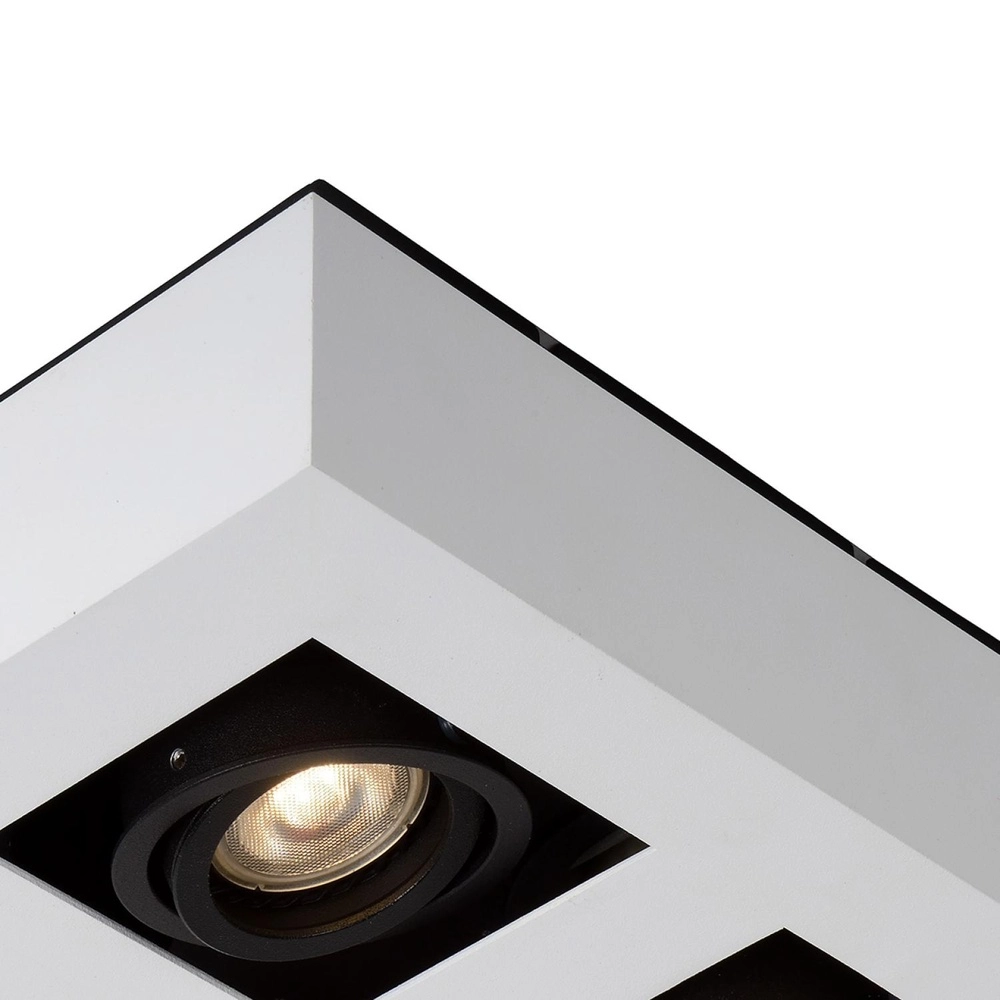 Plafondspot Xirax 4 x 5W wit Lucide 5411212092359