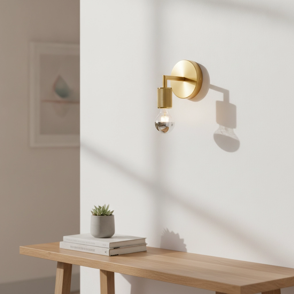 Minimalistische wandlamp Royal goud