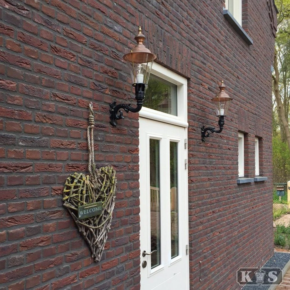 Nostalgische buitenlamp Hoorn zwart KS verlichting 8714732120340