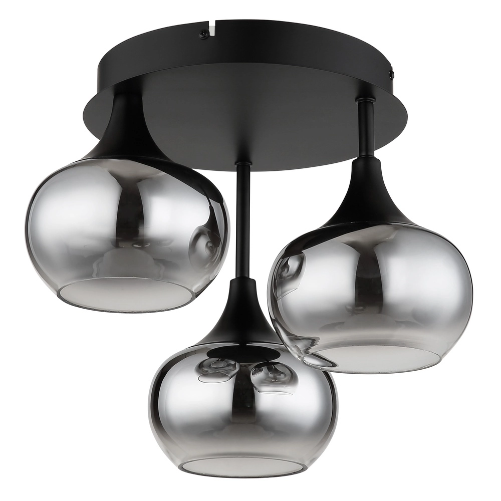 Zwarte plafondlamp Lui design Globo 9007371592609