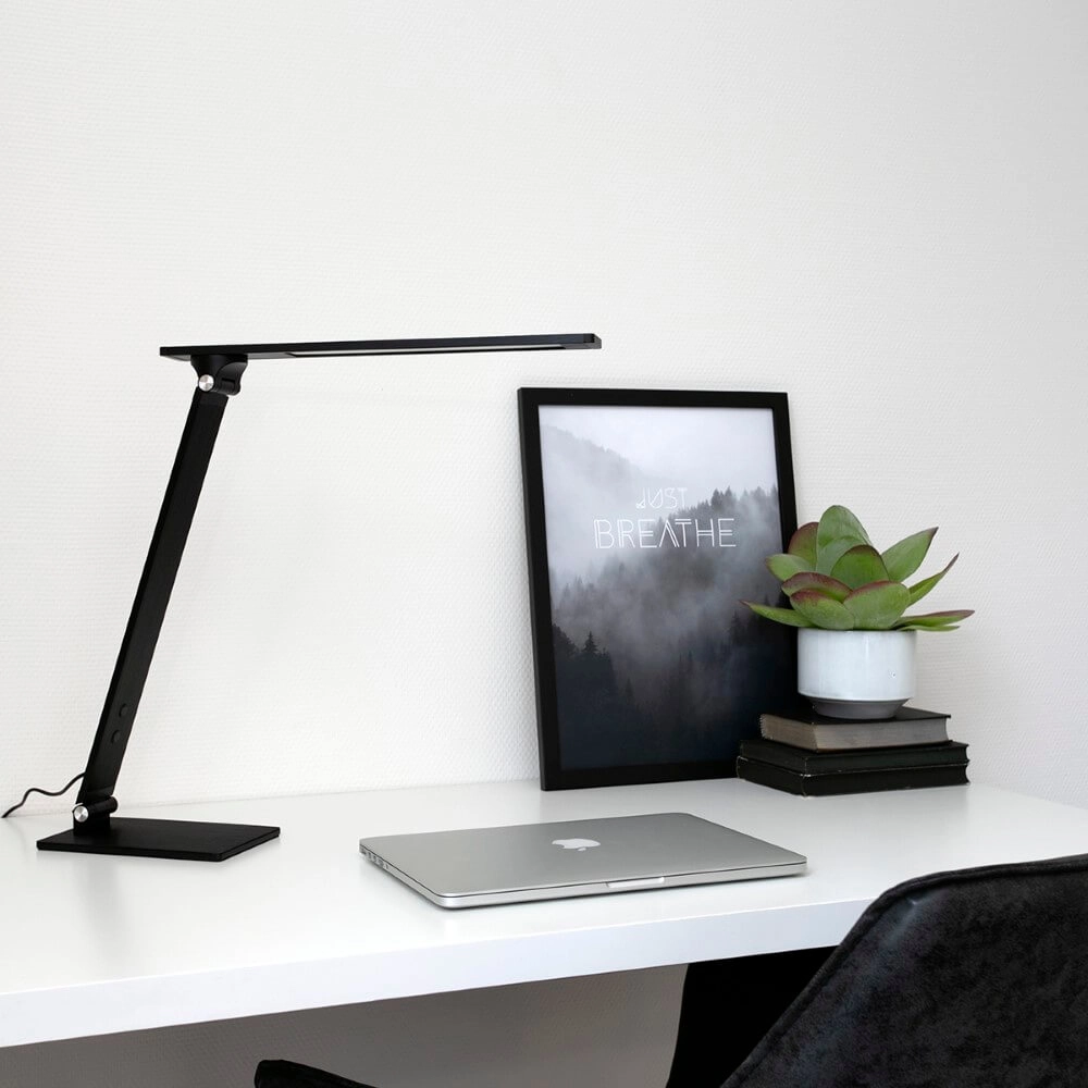 Strakke bureaulamp Serenade LED zwart Steinhauer 8712746132632