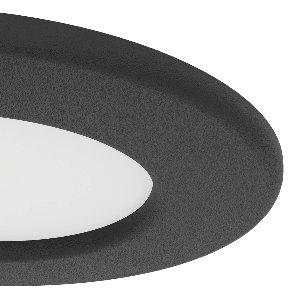 Inbouwspot Fueva 6 rond - zwart - Ø 8,8cm Eglo 9008606330676