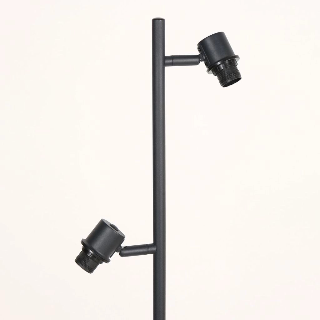 Vloerlamp 2-lichts Sumba met bamboe kappen Ø12cm Steinhauer 8712746182866