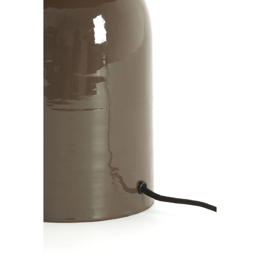 Schemerlamp Todd ovaal - glans donker bruin Light & Living 8717807818944