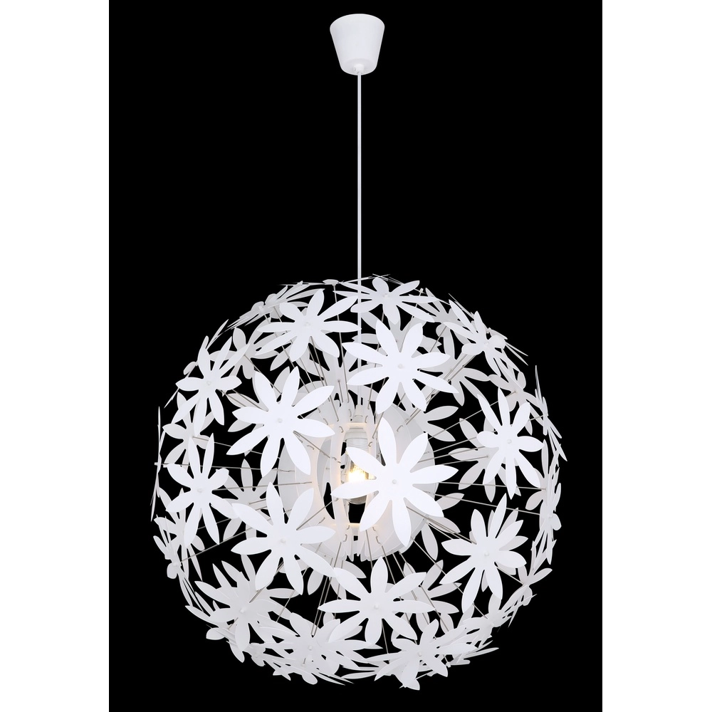 Witte hanglamp Stella bloemetjes Ø 60cm Globo 9007371369928