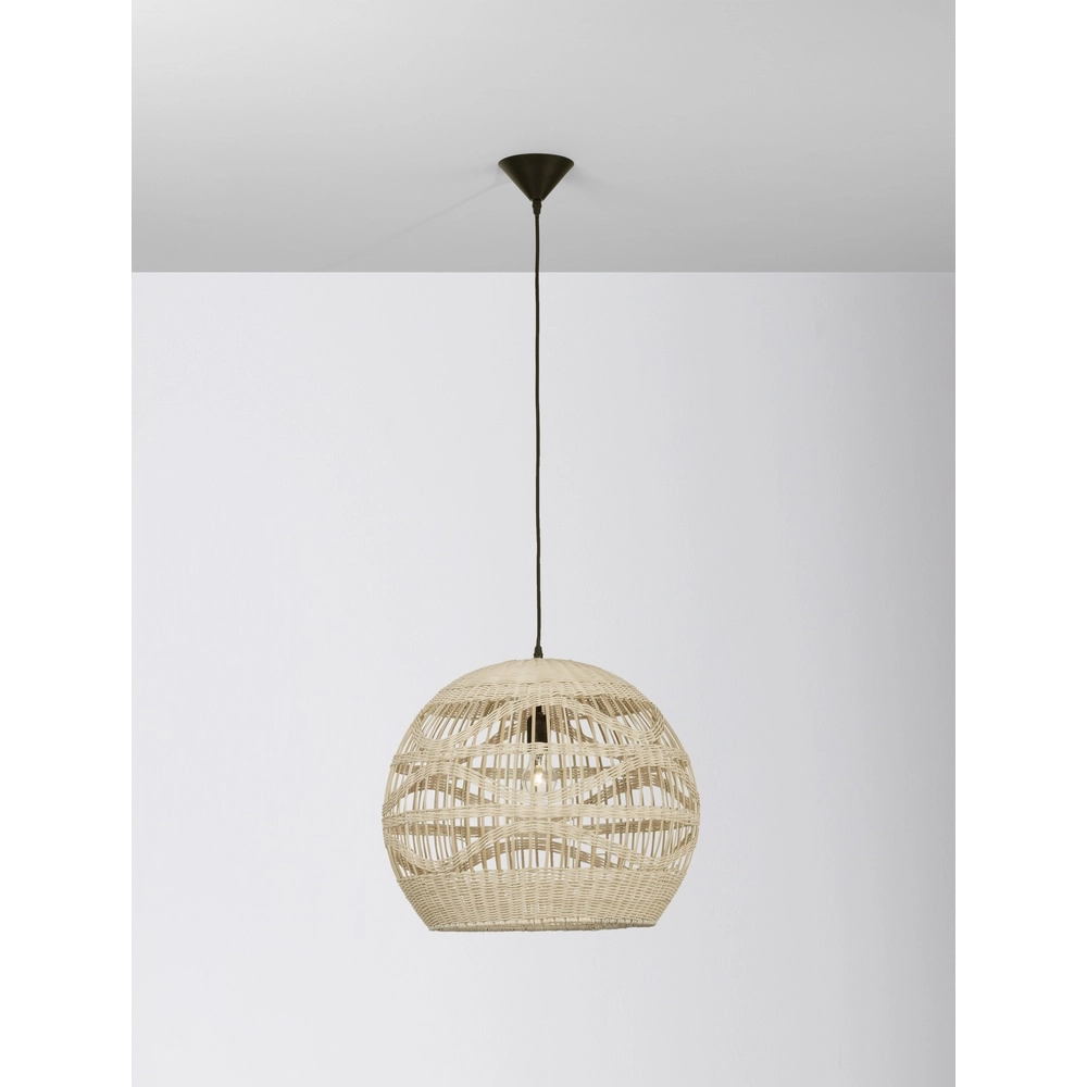 Rotan hanglamp Marlo Ø 48,5cm bol