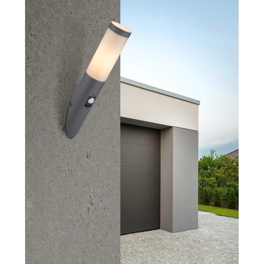 Design buitenlamp Boston antraciet met wit en sensor Globo 9007371404551
