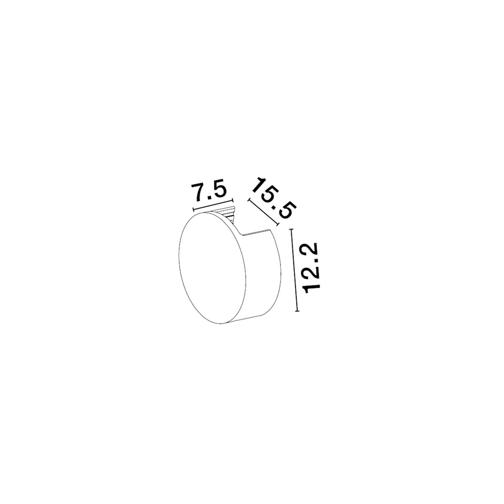 Ronde wandlamp Awa wit Ø 15,5cm Lyora 5212017479266